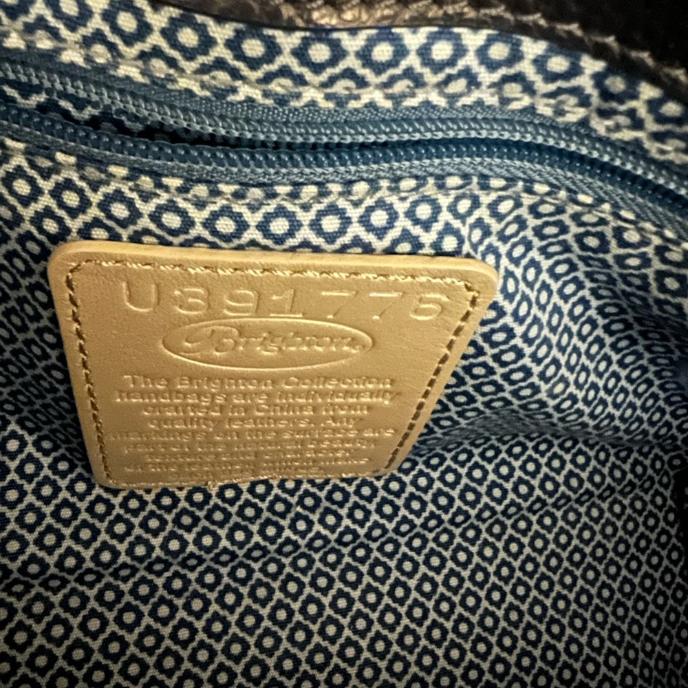 BRIGHTON CROSS BODY BAG - BLUE - GENTLY USED. - Picture 7 of 9